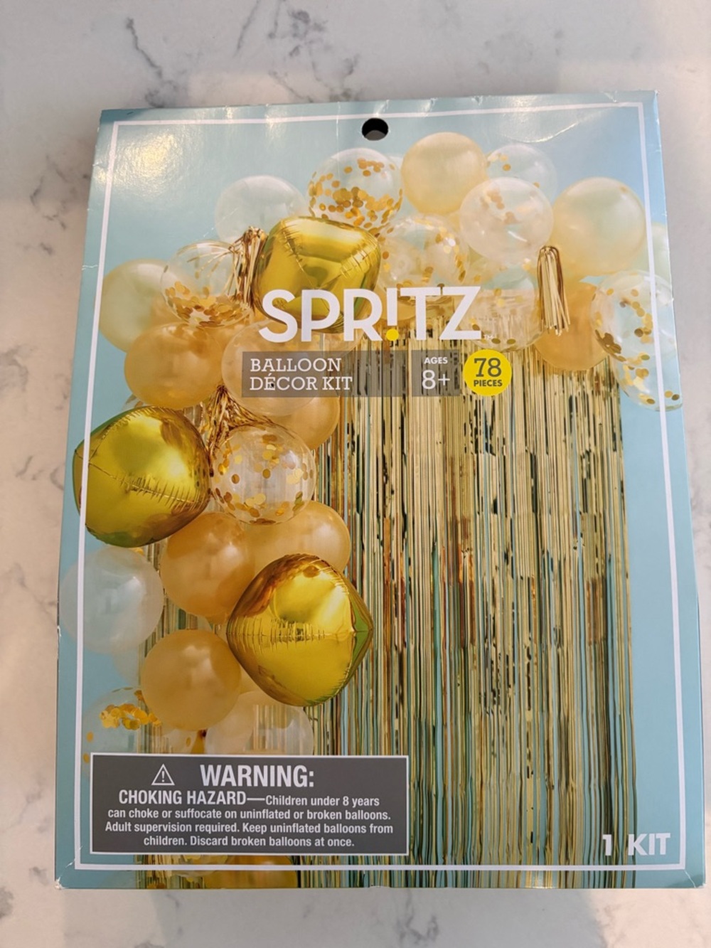 Spritz Gold Balloon Décor Kit 78 Pieces